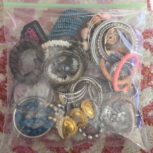(Bracelets) Assorted Jewelry Set with Gold and Silver Accents